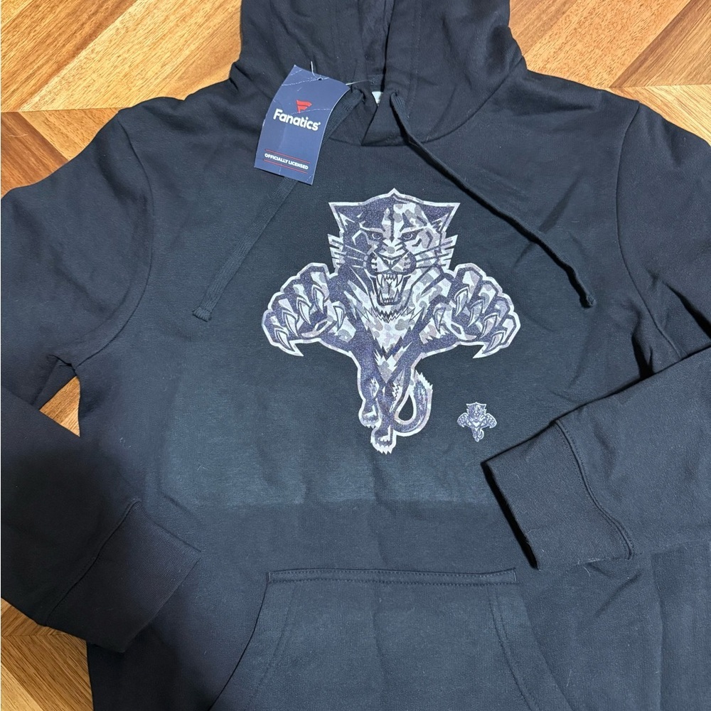 Fanatics Junior Florida Panthers Black Rink Warrior Pullover Hoodie NWT Medium - Picture 2 of 9